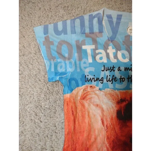 Noble Equestrian Shirt M Tatortot Miniature Horse Graphic Tshirt Vneck Short Slv - Picture 4 of 14